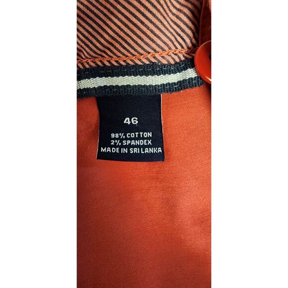 CREMIEUX SOHO Men's Flat Front Cotton Blend Chino Shorts Size 46 Color Pink - Picture 5 of 6